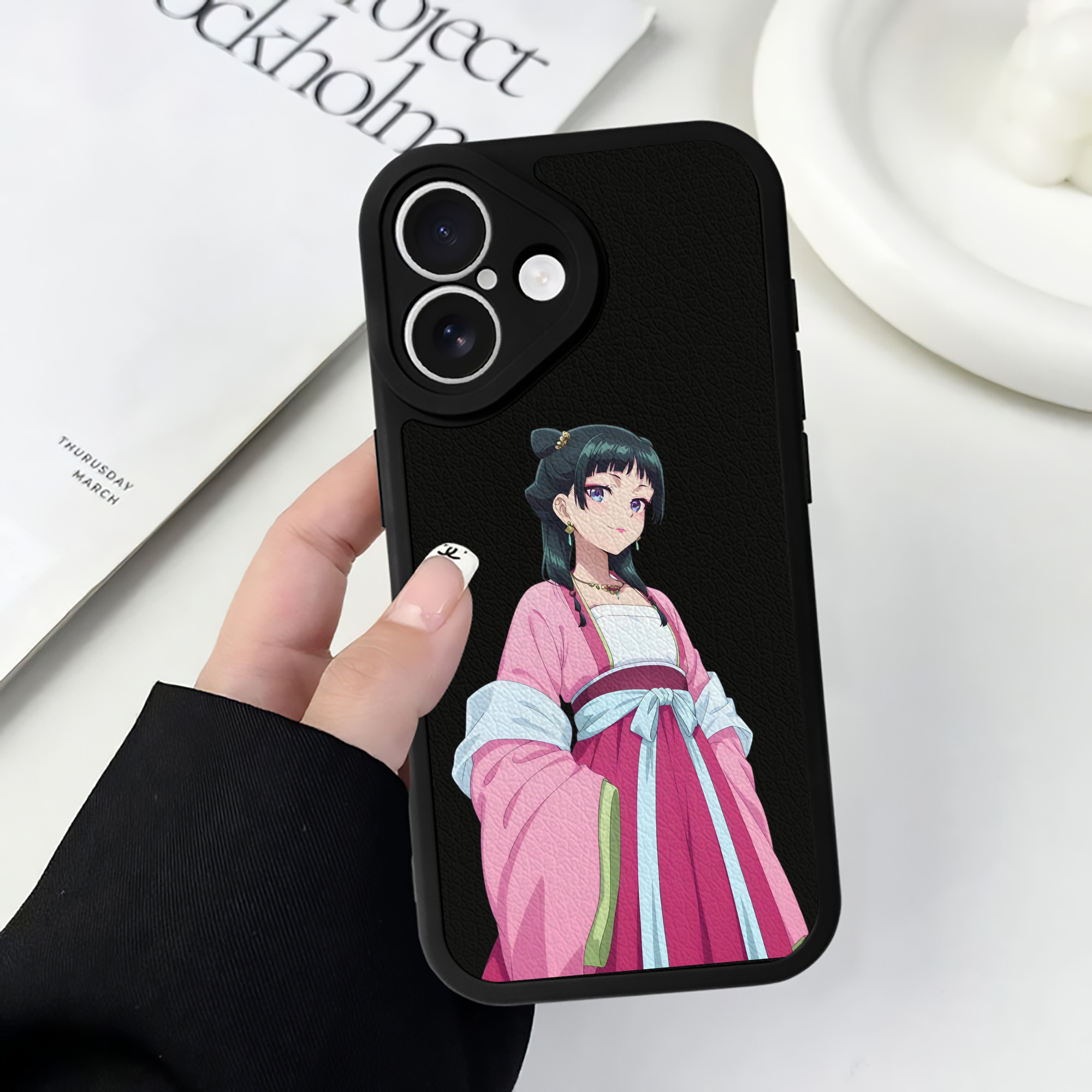 薬屋のひとりごと The Apothecary Diaries 【iPhone 16シリーズ対応】シリコンスマホケース（レザー調） 材質：シリコン